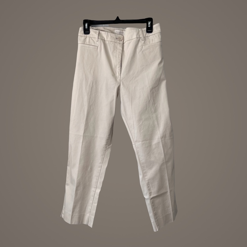 TALBOTS Plus Size  Crop pants.  Woman’s light khaki Tan Pants.  Size 16W.